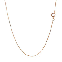 14k Rose Gold Classic Box Chain (0.45 mm) | - Forever in Harmony