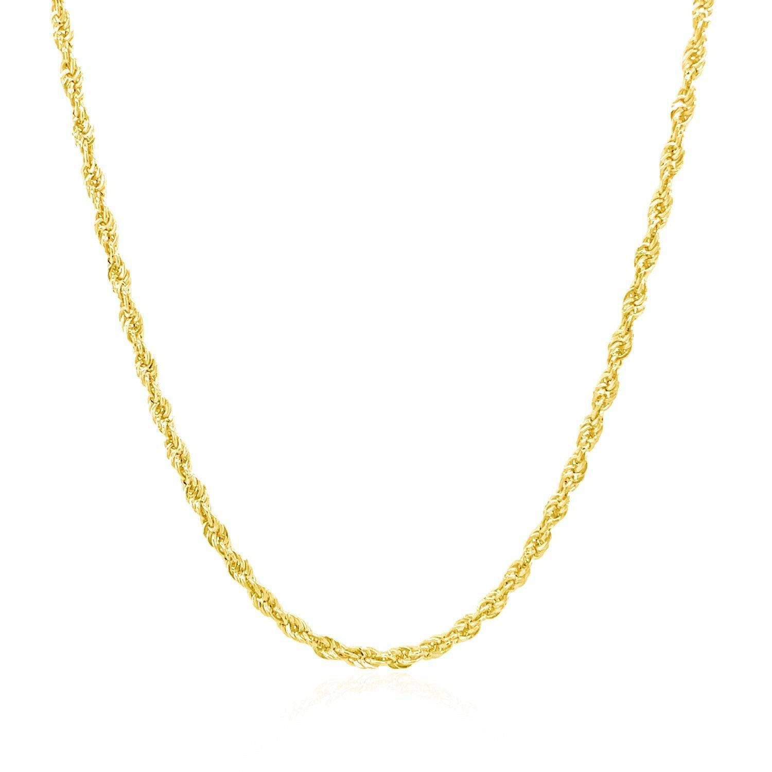 14k Yellow Gold Light Rope Chain (2.00 mm) |