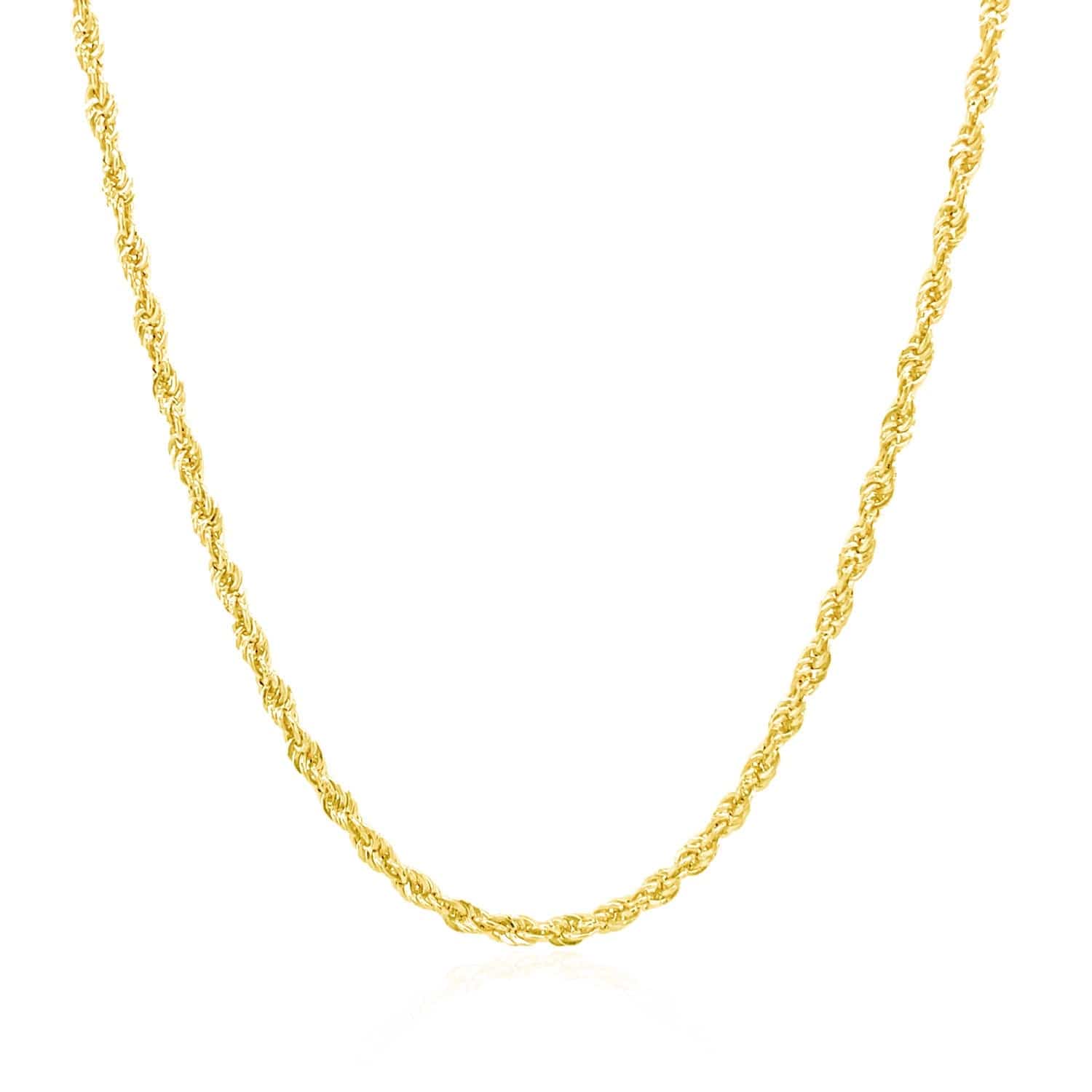 14k Yellow Gold Light Rope Chain (2.00 mm) | 16''