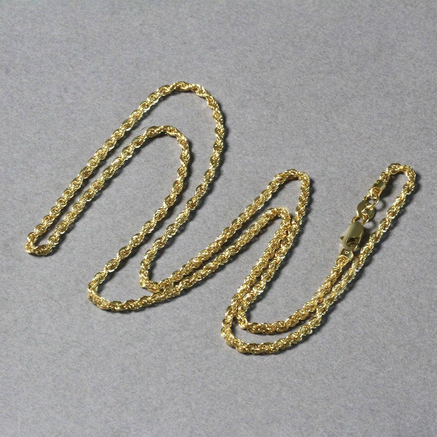 14k Yellow Gold Light Rope Chain (2.00 mm) | - Forever in Harmony