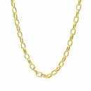 14k Yellow Gold Oval Rolo Chain (4.6 mm) | - Forever in Harmony