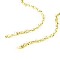 14k Yellow Gold Oval Rolo Chain (4.6 mm) | - Forever in Harmony