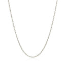 18k White Gold Round Cable Chain (1.50 mm) - Forever in Harmony