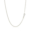 18k White Gold Round Cable Chain (1.50 mm) - Forever in Harmony