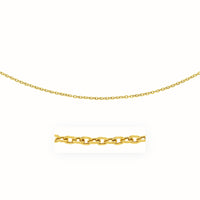 14k Yellow Gold Pendant Chain with Textured Links (3.3 mm) - Forever in Harmony