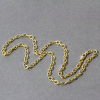 14k Yellow Gold Pendant Chain with Textured Links (3.3 mm) - Forever in Harmony