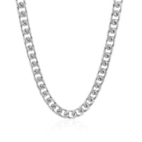 14k White Gold Solid Miami Cuban Chain (6.00 mm) | - Forever in Harmony