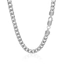 14k White Gold Solid Miami Cuban Chain (6.00 mm) | - Forever in Harmony