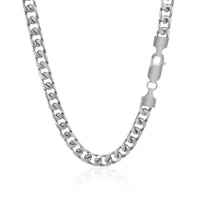 14k White Gold Solid Miami Cuban Chain (6.00 mm) | - Forever in Harmony