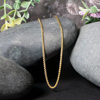 14k Yellow Gold Round Wheat Chain (1.5 mm) - Forever in Harmony