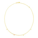 14k Two Tone Gold Love Necklace - Forever in Harmony