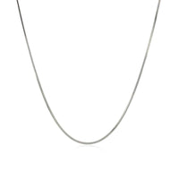 Sterling Silver Rhodium Plated Octagonal Snake Chain (0.90 mm) - Forever in Harmony