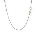 Sterling Silver Rhodium Plated Octagonal Snake Chain (0.90 mm) - Forever in Harmony