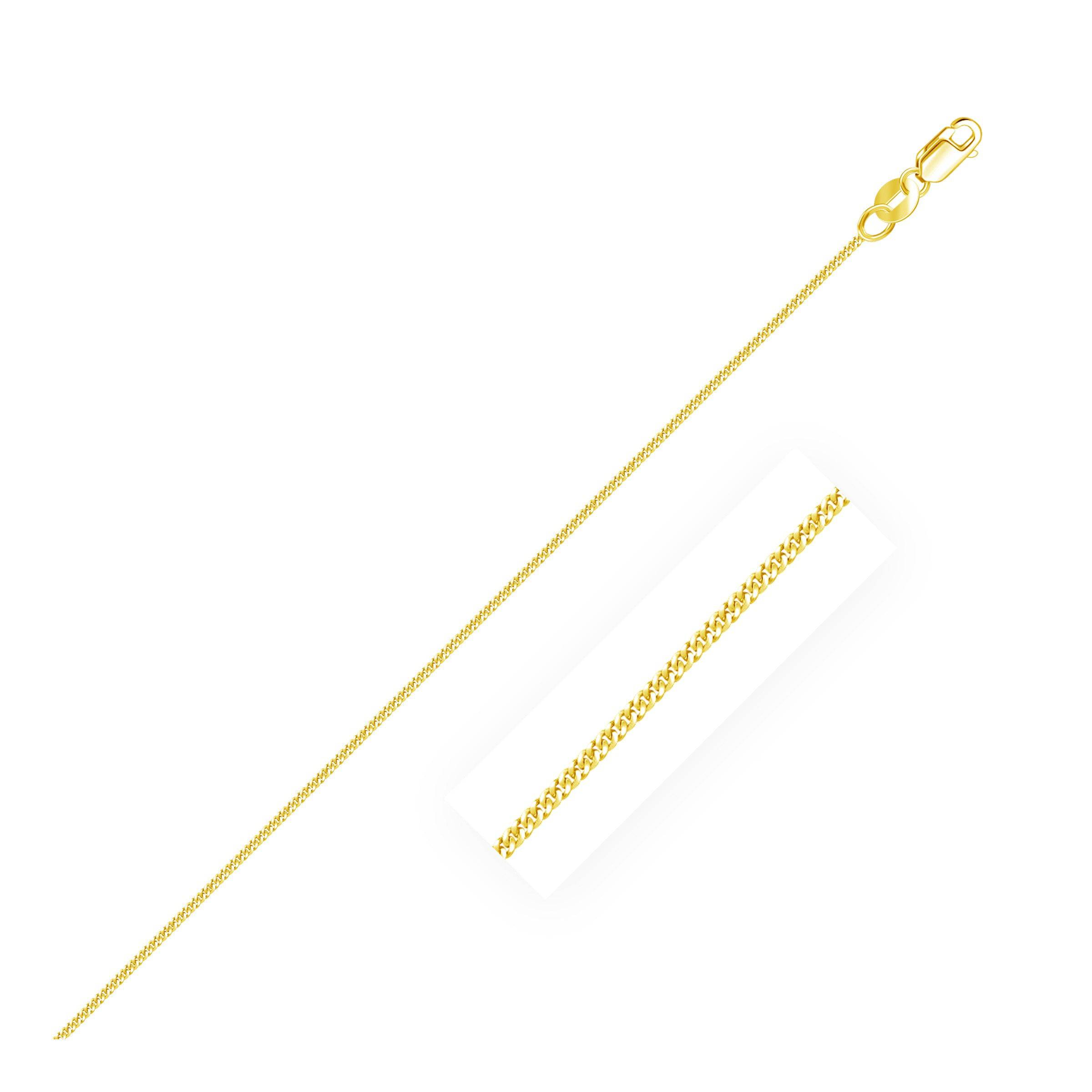 10k Yellow Gold Gourmette Chain 1.0mm (1.00 mm) - Forever in Harmony