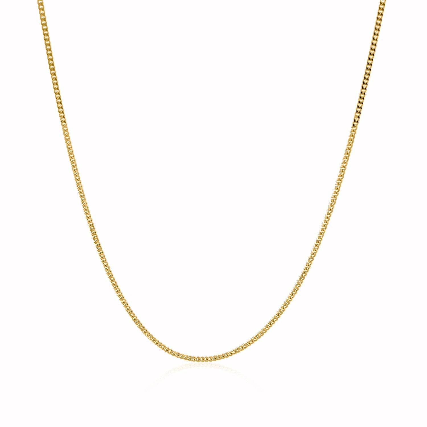 10k Yellow Gold Gourmette Chain 1.0mm (1.00 mm) - Forever in Harmony