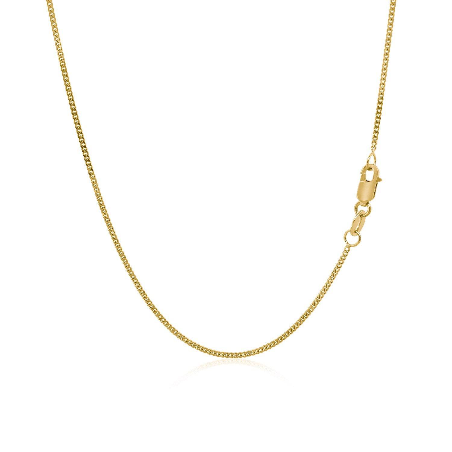 10k Yellow Gold Gourmette Chain 1.0mm (1.00 mm) - Forever in Harmony