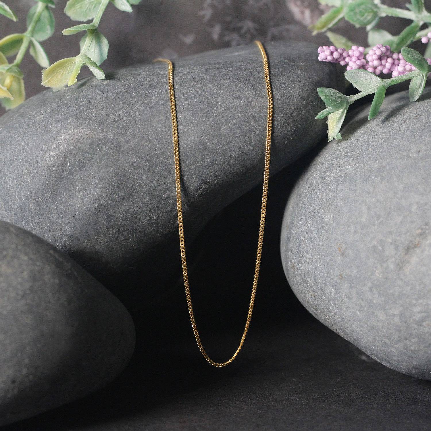 10k Yellow Gold Gourmette Chain 1.0mm (1.00 mm) - Forever in Harmony