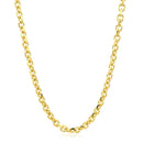 14k Yellow Gold Diamond Cut Cable Link Chain (3.70 mm) - Forever in Harmony