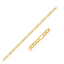 14k Yellow Gold Lite Figaro Bracelet (4.70 mm) | - Forever in Harmony