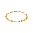 14k Yellow Gold Lite Figaro Bracelet (4.70 mm) | 7'' - Forever in Harmony