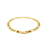 14k Yellow Gold Lite Figaro Bracelet (4.70 mm) | - Forever in Harmony