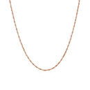 14k Rose Gold Singapore Chain (1.10 mm) - Forever in Harmony