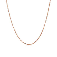 14k Rose Gold Singapore Chain (1.10 mm) - Forever in Harmony