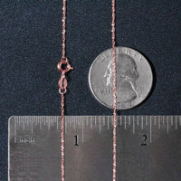 14k Rose Gold Singapore Chain (1.10 mm) - Forever in Harmony