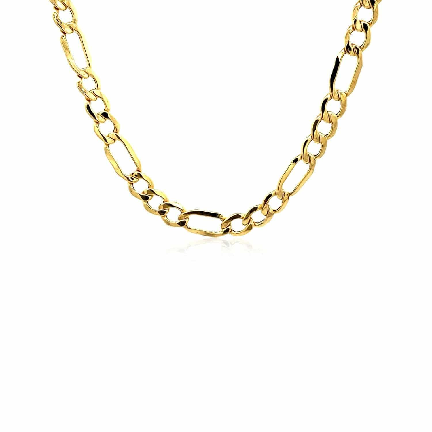 14k Yellow Gold Lite Figaro Chain (5.60 mm) |