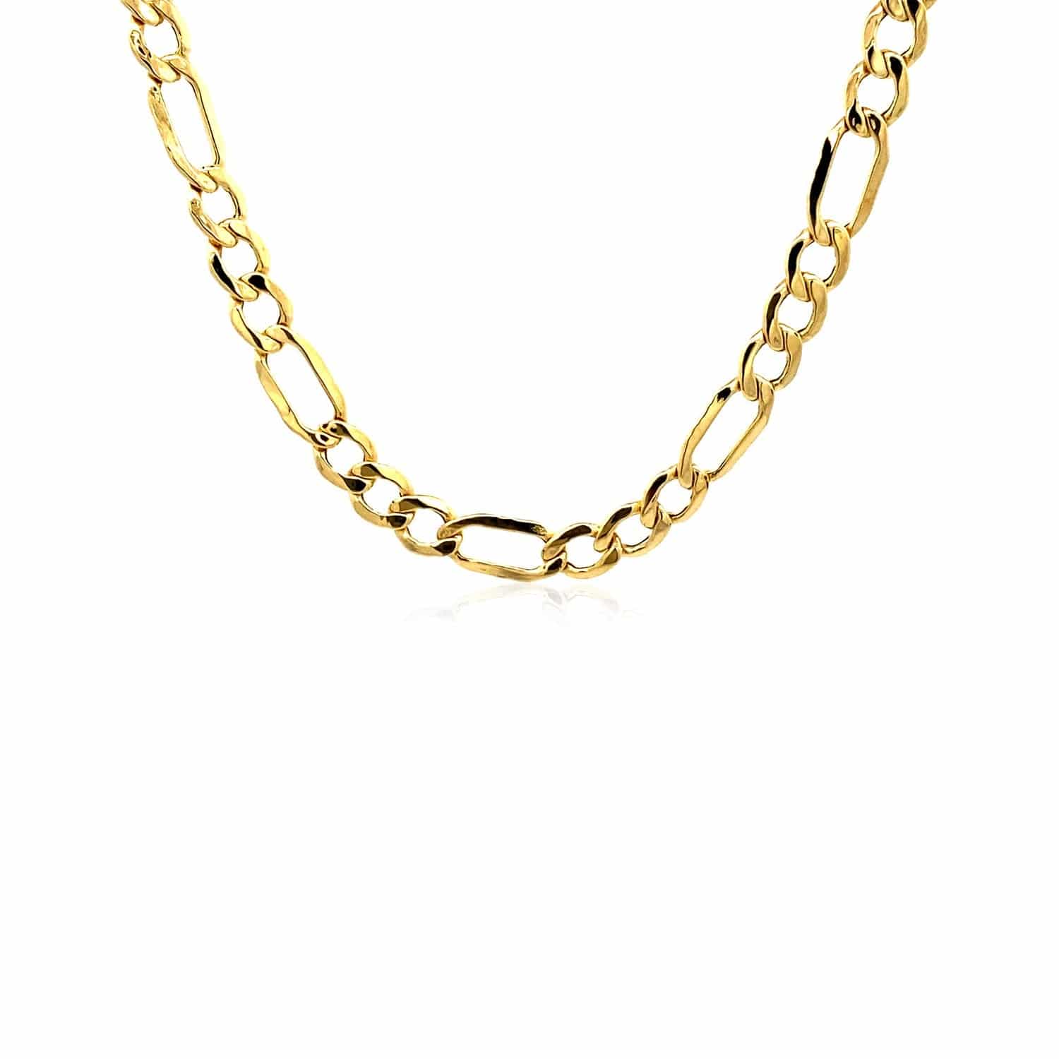 14k Yellow Gold Lite Figaro Chain (5.60 mm) | 18''