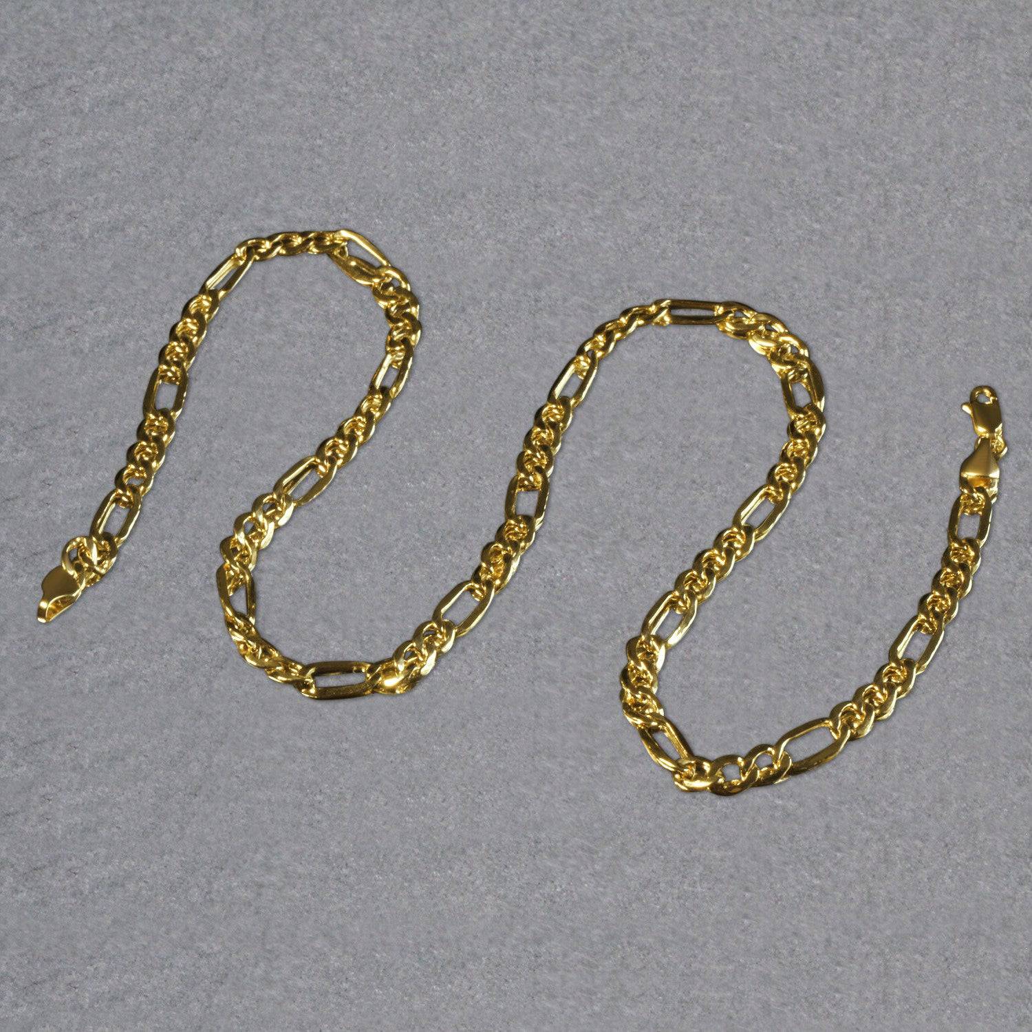 14k Yellow Gold Lite Figaro Chain (5.60 mm) | 18'' - Forever in Harmony