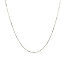 14k White Gold Classic Box Chain (0.60 mm) | - Forever in Harmony