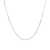 14k White Gold Classic Box Chain (0.60 mm) | - Forever in Harmony