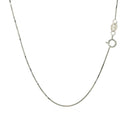 14k White Gold Classic Box Chain (0.60 mm) | - Forever in Harmony