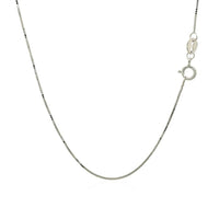 14k White Gold Classic Box Chain (0.60 mm) | - Forever in Harmony