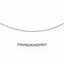 14k White Gold Pendant Chain with Textured Links (2.90 mm) - Forever in Harmony