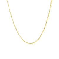 14k Yellow Gold Diamond Cut Rolo Chain (1.10 mm) - Forever in Harmony