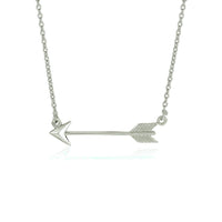 Necklace with Arrow in Sterling Silver - Forever in Harmony