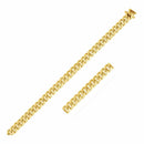 14k Yellow Gold Classic Miami Cuban Solid Bracelet (4.90 mm) | - Forever in Harmony