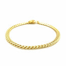 14k Yellow Gold Classic Miami Cuban Solid Bracelet (4.90 mm) | 8.5'' - Forever in Harmony