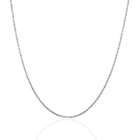 10k White Gold Solid Diamond Cut Rope Chain (1.40 mm) | - Forever in Harmony