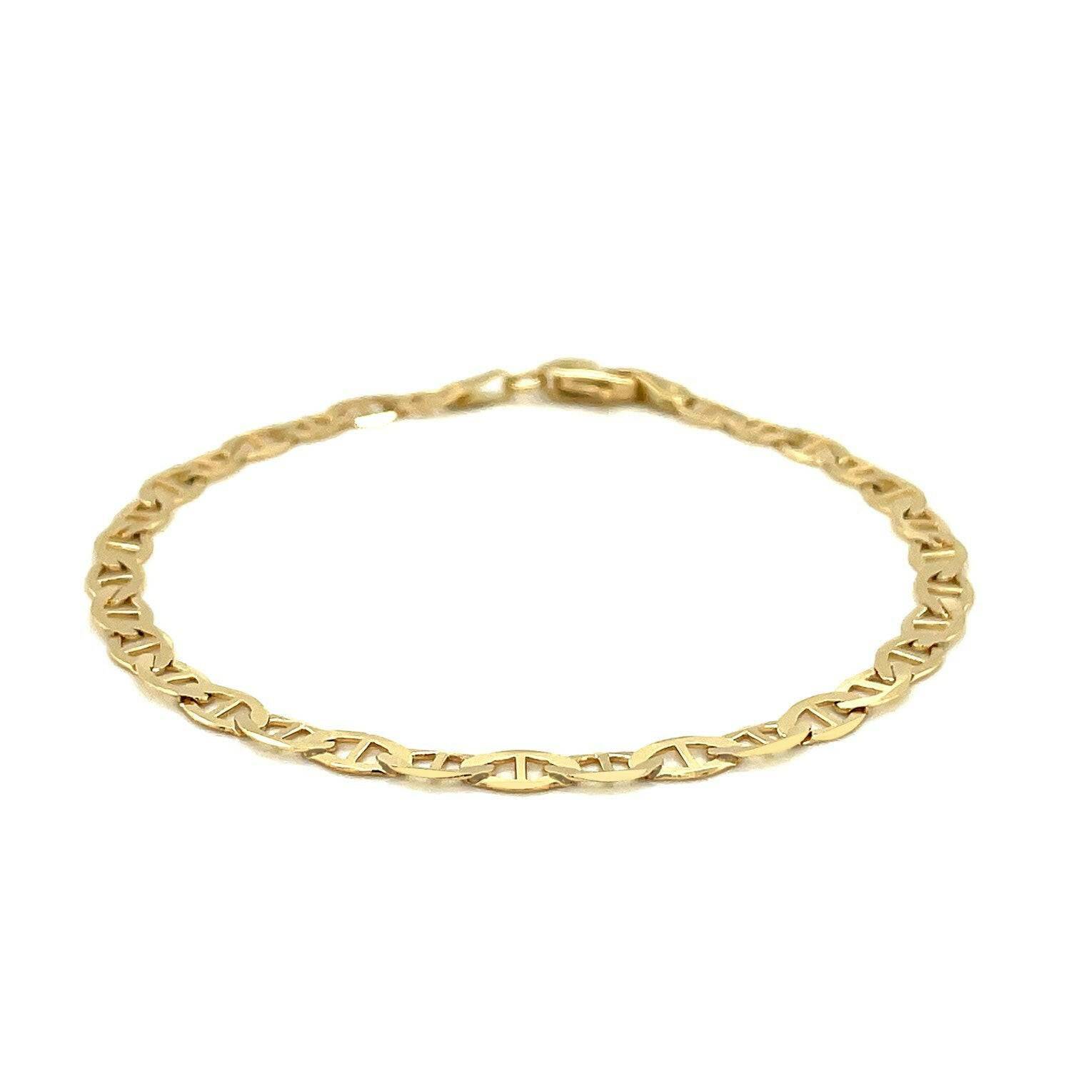 14k Yellow Gold Mariner Link Bracelet (4.50 mm) | - Forever in Harmony