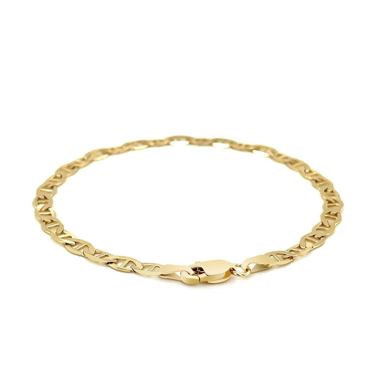 14k Yellow Gold Mariner Link Bracelet (4.50 mm) | - Forever in Harmony