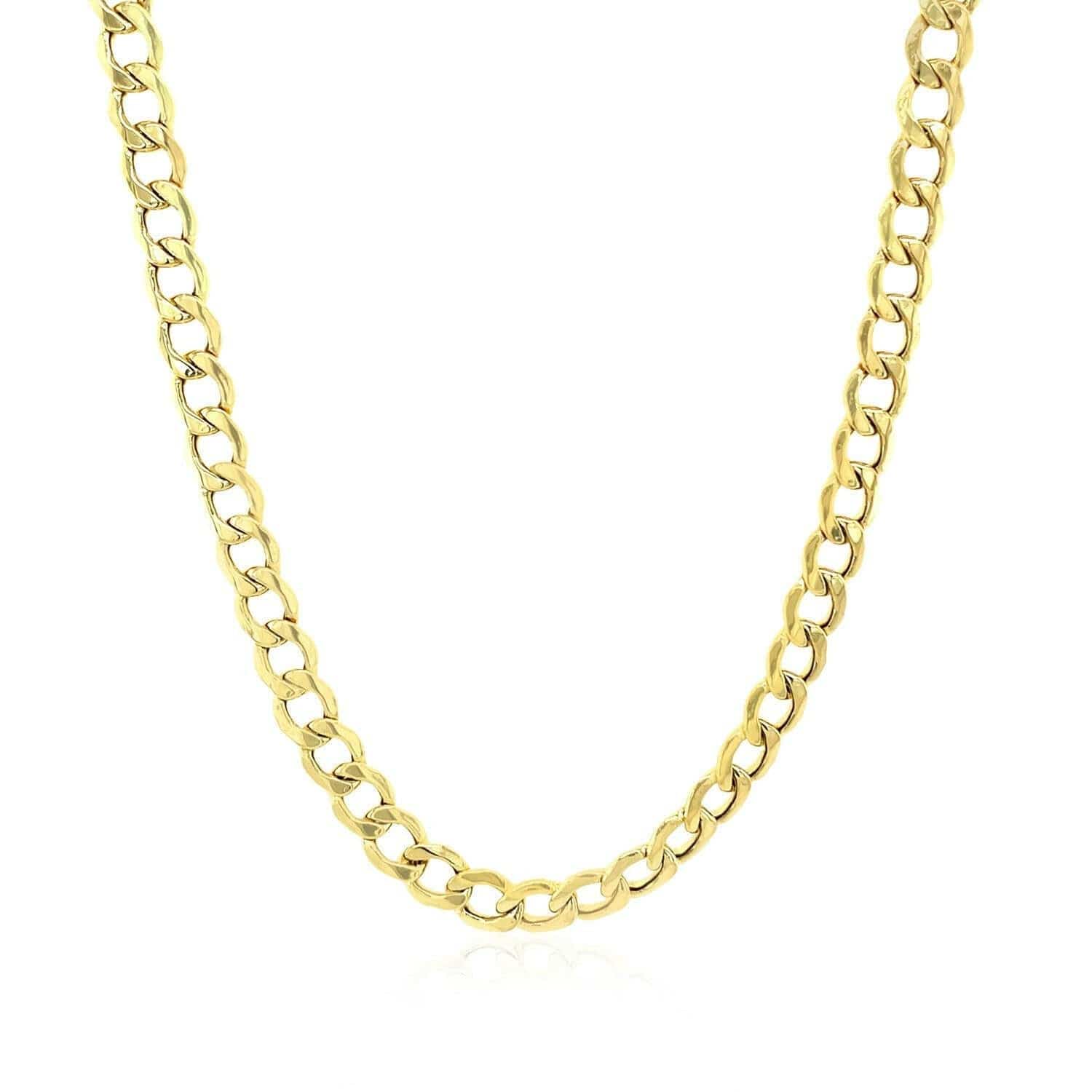 14k Yellow Gold Curb Chain (4.40 mm) |