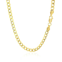 14k Yellow Gold Curb Chain (4.40 mm) | - Forever in Harmony