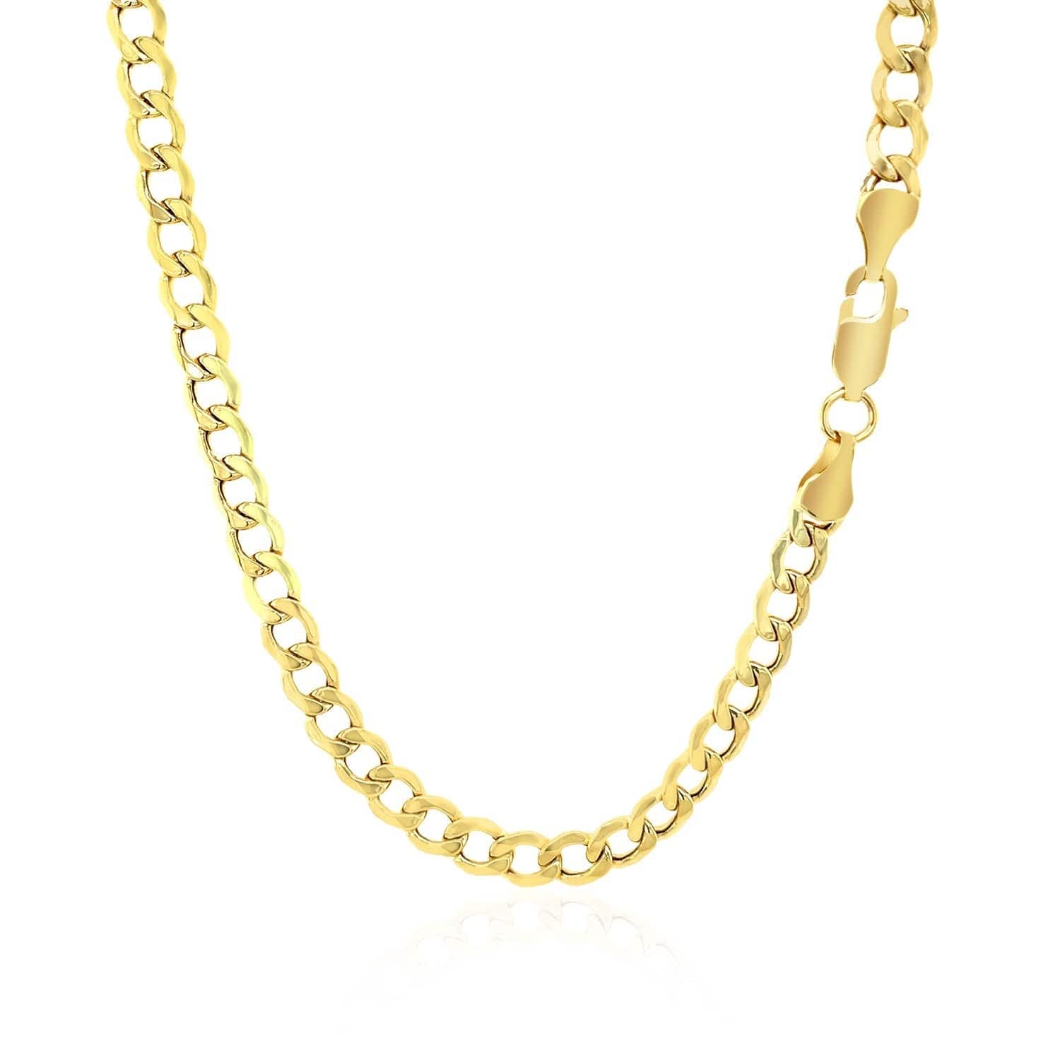 14k Yellow Gold Curb Chain (4.40 mm) | 18'' - Forever in Harmony