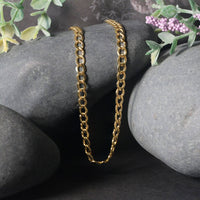 14k Yellow Gold Curb Chain (4.40 mm) | 18'' - Forever in Harmony