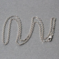 14k White Gold Diamond Cut Cable Link Chain (1.9 mm) - Forever in Harmony