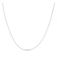 Double Extendable Diamond Cut Cable Chain in White Gold (0.87 mm) | - Forever in Harmony