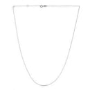 Double Extendable Diamond Cut Cable Chain in White Gold (0.87 mm) | - Forever in Harmony